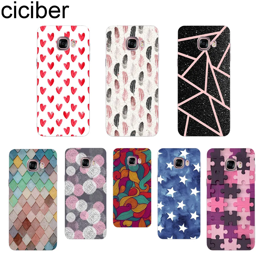 

Ciciber Feather For Samsung Galaxy C7 C7 PRO C5 C5 PRO C9 C9 PRO C10 PRO C10 PLUS Silicone Back Cover Soft TPU Phone Cases Capa