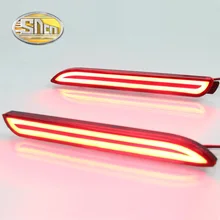 2PCS For Toyota Verso 2011 – 2015 SNCN Multi-function Car Tail Light LED Rear Fog Lamp Bumper Light Auto Brake Light Reflector