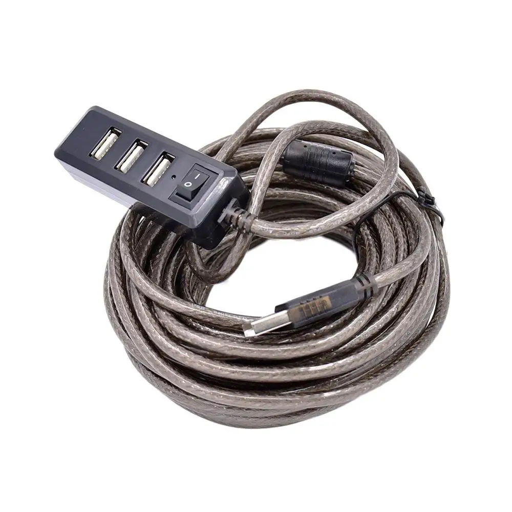 BEESCLOVER 4-Порты и разъёмы USB 2,0 концентратор с высокими Скорость адаптер ON/OFF переключатель для ноутбука