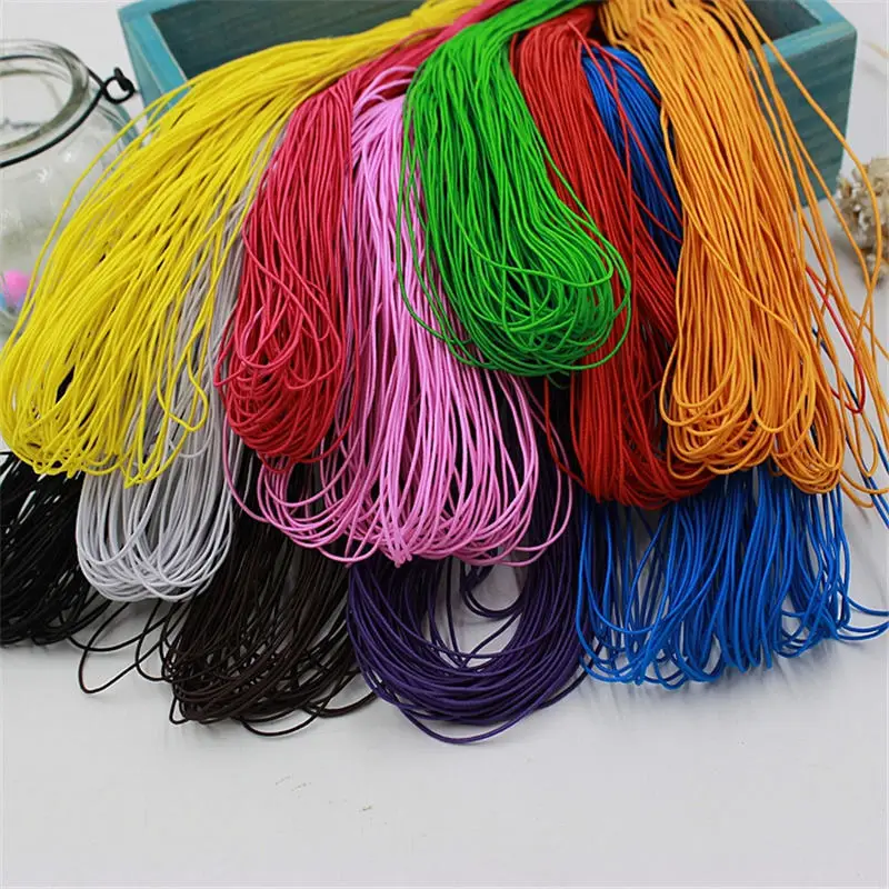

DoreenBeads 1mm Wide 25 M Long Colorful Elastic Bands Line Rope Jewelry Bracelets Beads Making Garment Tag DIY Craft Supply 1 PC