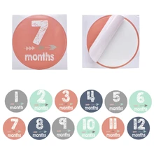Ребенок беременных женщин ежемесячные фото-наклейки месяц 1-12 наклейка жизненного этапа