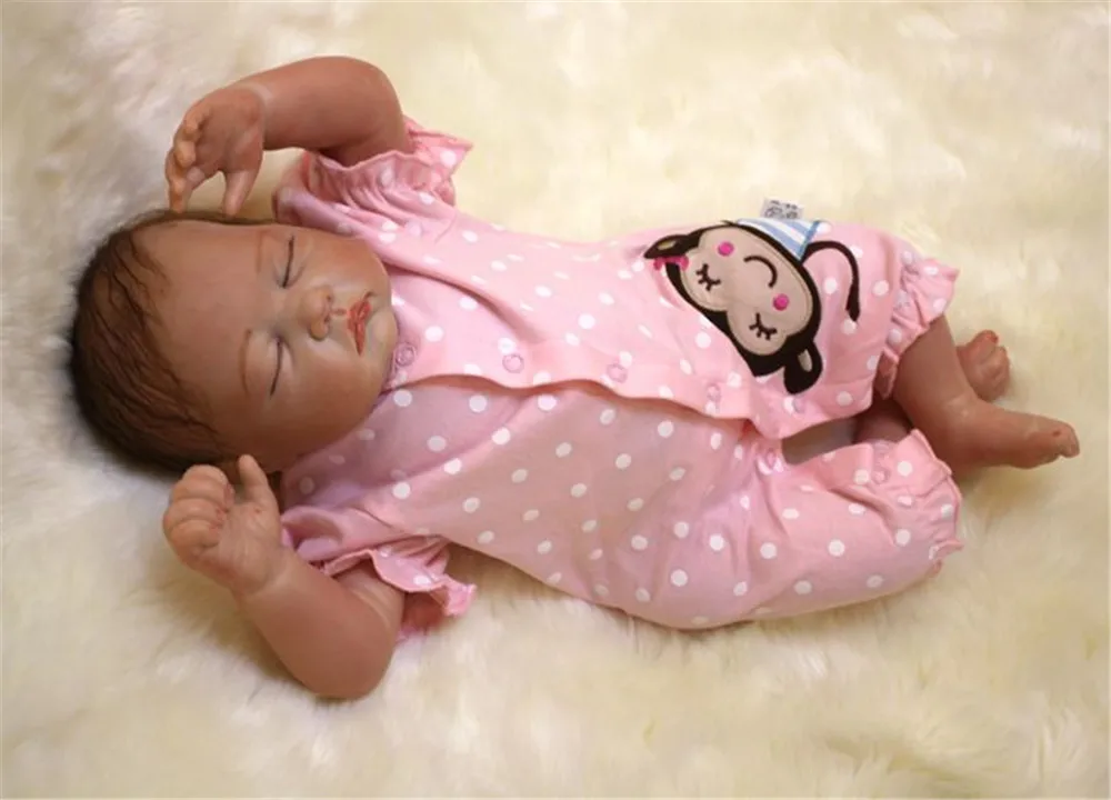 Кукла reborn 50 см силиконовая кукла очаровательные реалистичные куклы для малышей