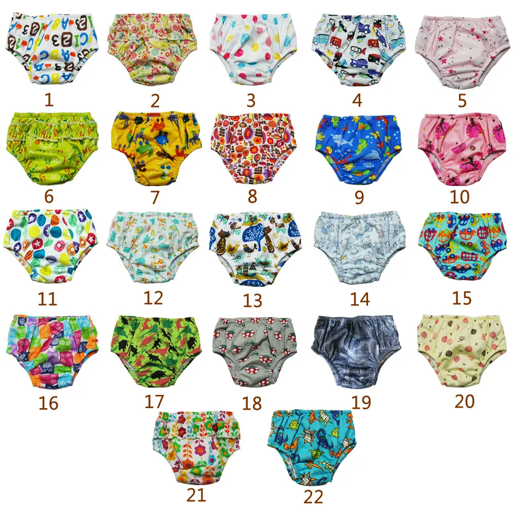 

5pcs/Pack Baby Swimming Diapers Washable Reusable Swimming Pants Waterproof Swim Diaper Underwear Lots of Prints Different Sizes