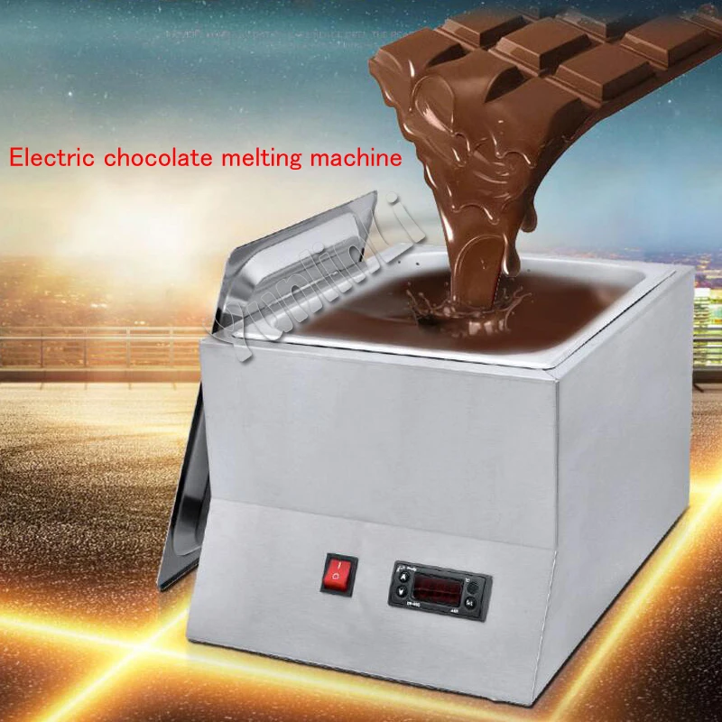 Chocolate Melting Pot Electric Heating Furnace Chocolate Melting Machine Commercial Chocolate Melting Furnace FY-QK-620 single cylinder commercial chocolate melting machine fy qk 620 stainless steel chocolate melting pot 220v 1pc