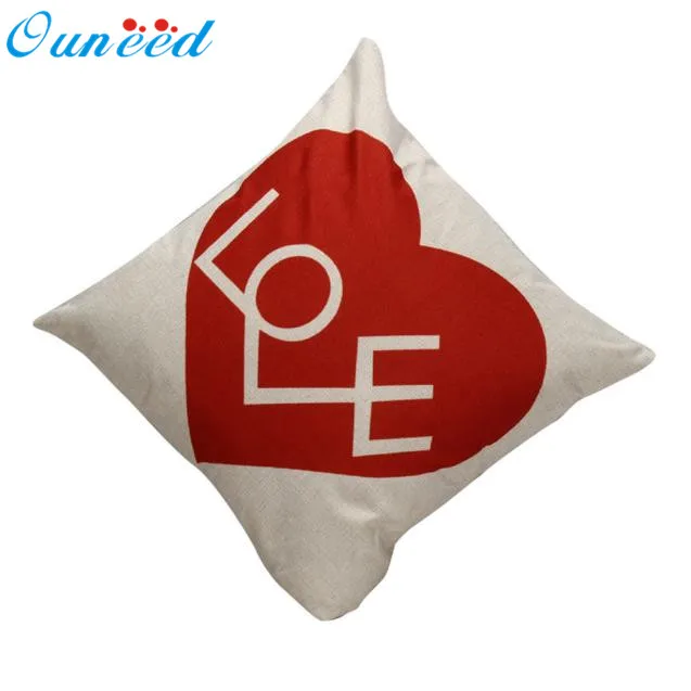 Наволочка Ouneed мягкие подушки с надписью love наволочки для стула чехлы дома аниме