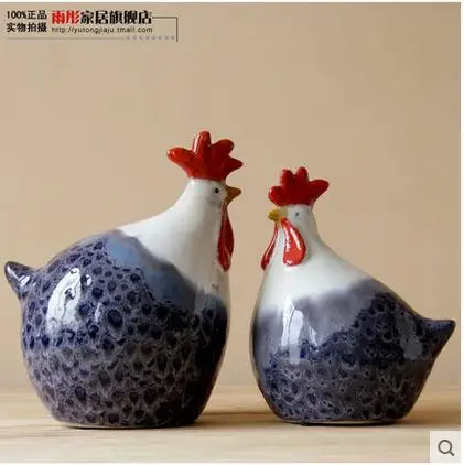 Handgemachte Grosse Keramik Huhn Figuren Home Decor Ceramic Cock