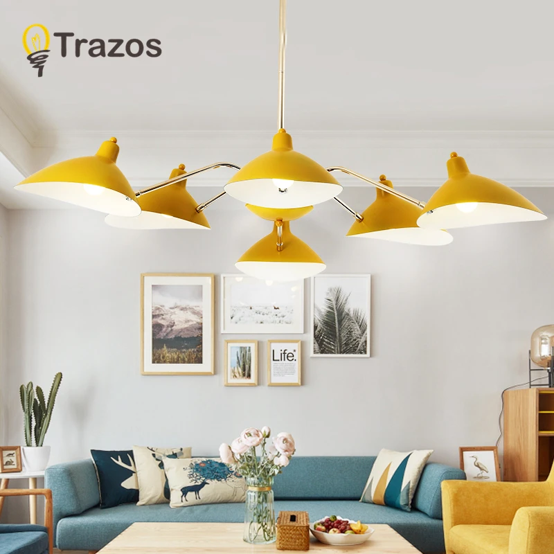 

TRAZOS New modern light Colour Adjustable chandelier hardware lamp home dining room lamp gold decorative light