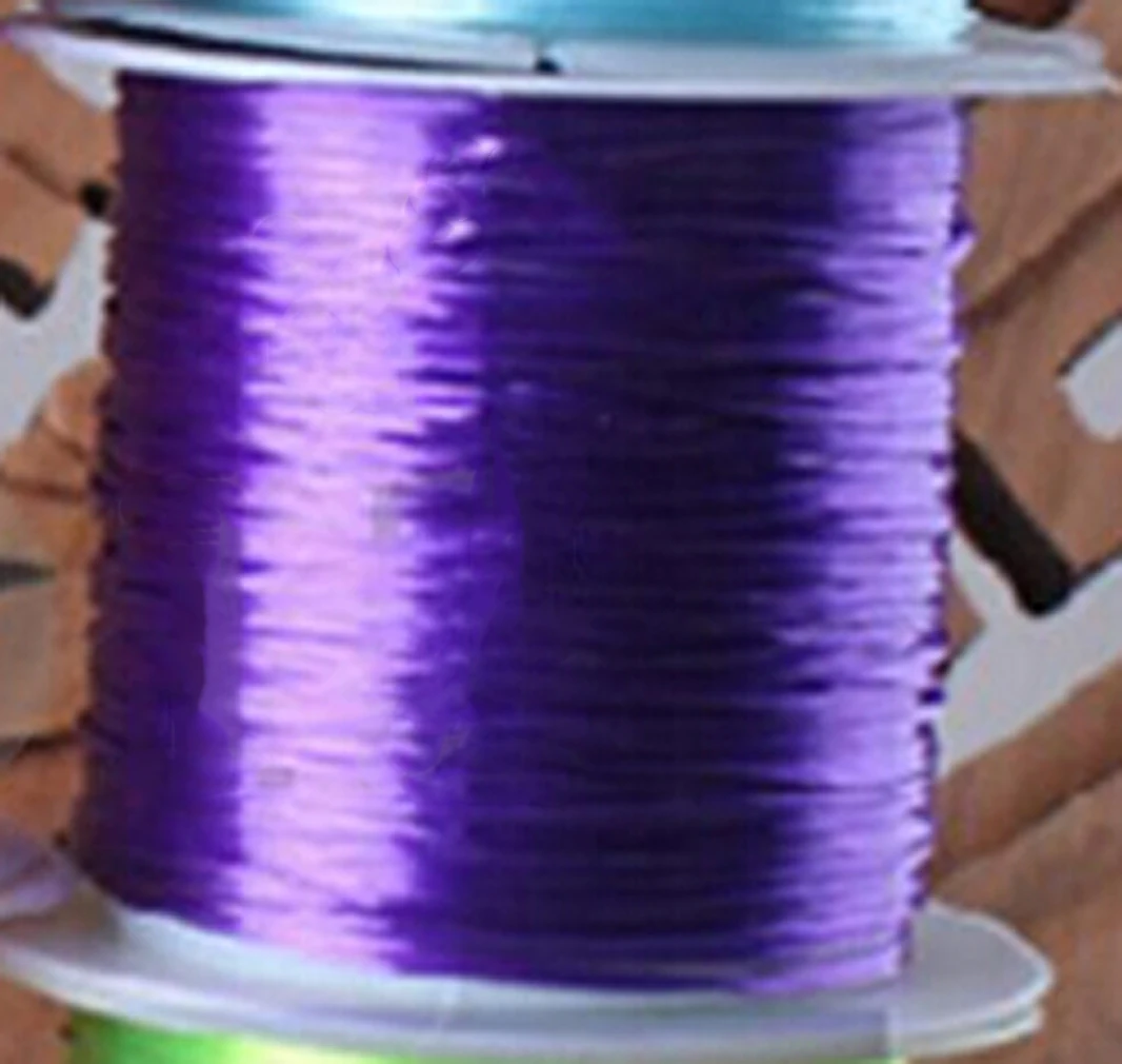 

Multi-color 1 roll Strong Elastic Stretchy Beading Wire/Cord/String/Thread for DIY 1mm Thread Cords For Jewelry Making
