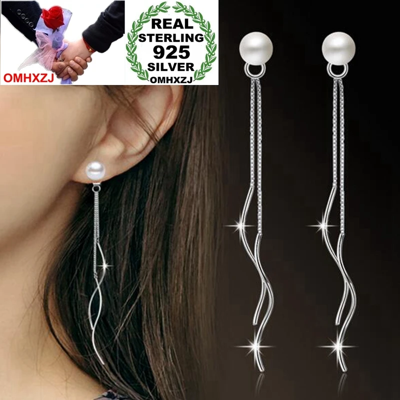 Long Tassel Stud Earrings