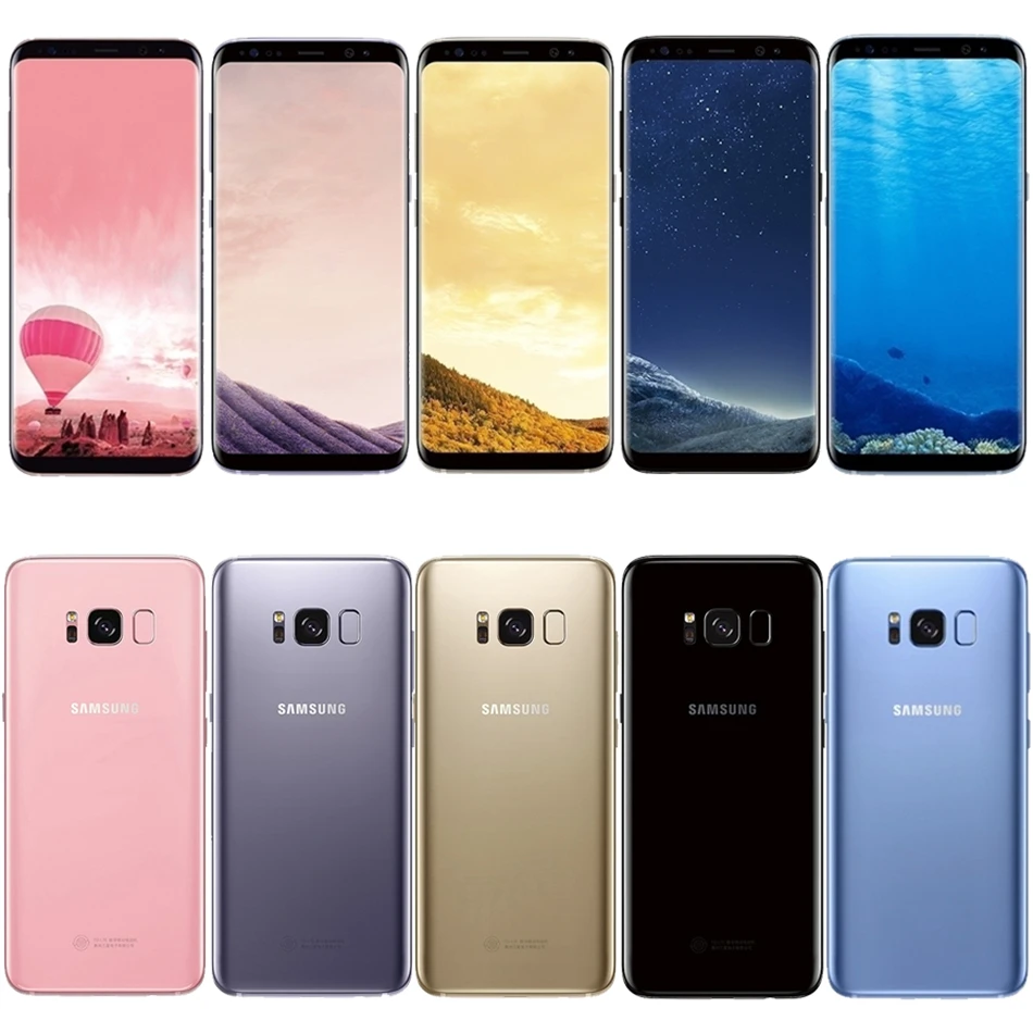 Оригинальный samsung Galaxy S8 SM-G950F 4G LTE мобильный телефон 64 Гб 5,8 дюймов одна Sim 12MP 3000 мАч S-series смартфон