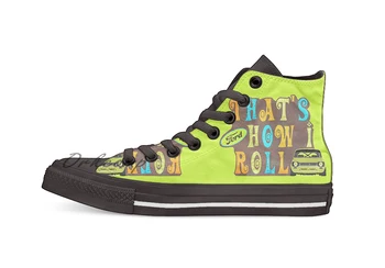 

Ford Escort MK1 Design breathable Casual High Top lace-up Canvas shoes sneakers