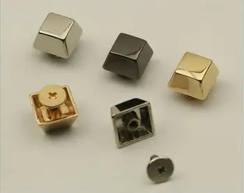 

(50 pieces/lot) at the bottom of the bag commonly used square screws rivets bag handbag hardware accessories