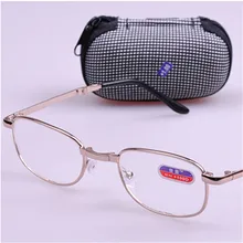 Горячая Распродажа Унисекс Складные очки для чтения женские и мужские легкие очки с Чехол 1,0 1,5 2,0 2,5 3,0 3,5 4,0 очки