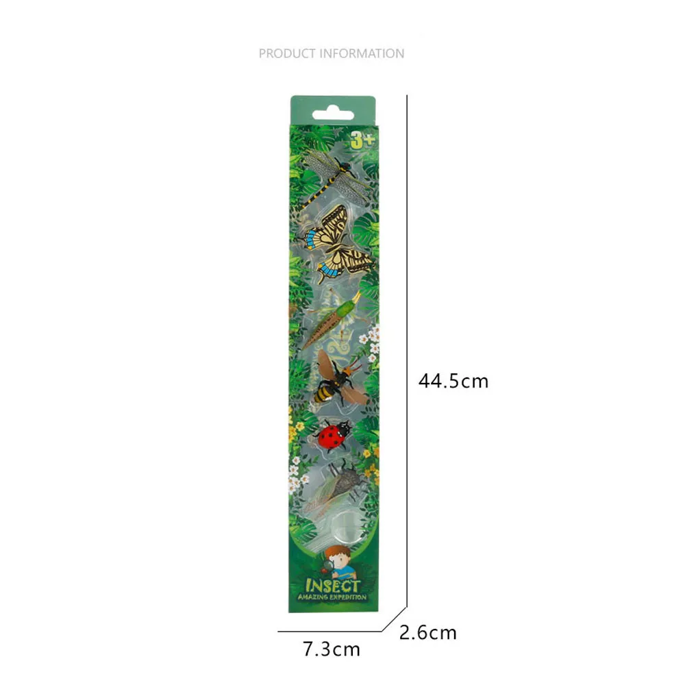 Притворяться, играть в игрушки образования и науки игрушки для детей имитация насекомых модель игрушки 6 шт. моделирования Стрекоза 30S8710