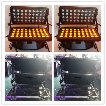 

2 pieces with roadcase 72pcs waterproof led city color light rgbwa uv led wall washer waterproof led wall washer 18w