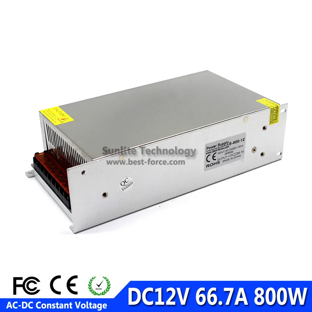 12V800W