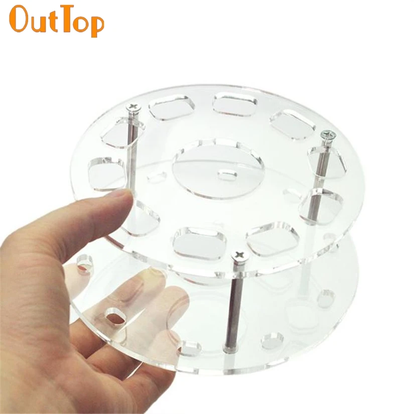 

Plastic Transparent 10 Hole Oval Makeup Brush Holder Drying Rack Organizer Cosmetic Shelf Tool Sep18 Drop Shipping