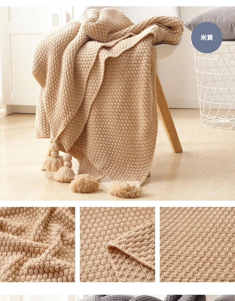 Plain-simple-air-conditioning-travel-blanket-knitted-blanket-for-bed-sofa-Home-Textile-throw-blanket-Anti