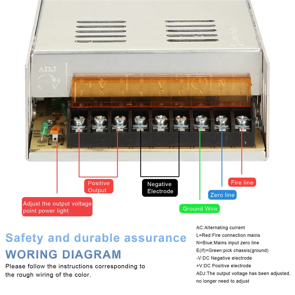 YATERKU Питание AC 110 V-220 V DC/DC 12 V 360 W переключатель Питание Драйвер адаптер Светодиодные ленты свет автоматическое ВКЛ/ВЫКЛ#619g35