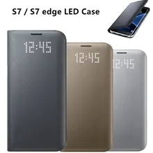 Original LED View Smart Cover Phone Protective Case EF-NG935 for Samsung Galaxy S7 / S7 edge With Sleep Function