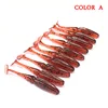 KMRESA 10pcs/lot  T tail Soft Bait Worm 5cm 0.7g Wobber Jigging Silicone Baits Leurre souple Shad Iscas Artificial worms lure ► Photo 3/6