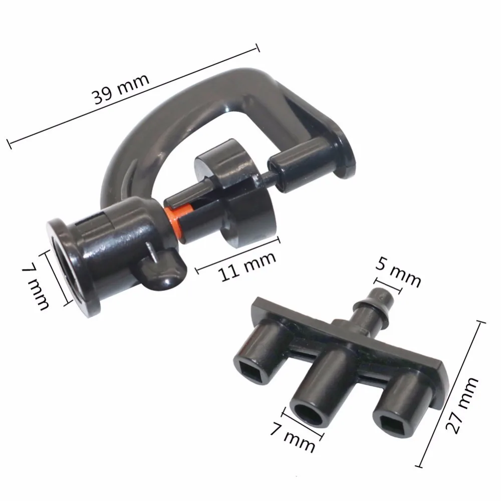 

10 pcs low pressure nozzle of Small wheel with a conversion bracket sprayer sprinkler up for adjustable watering plants