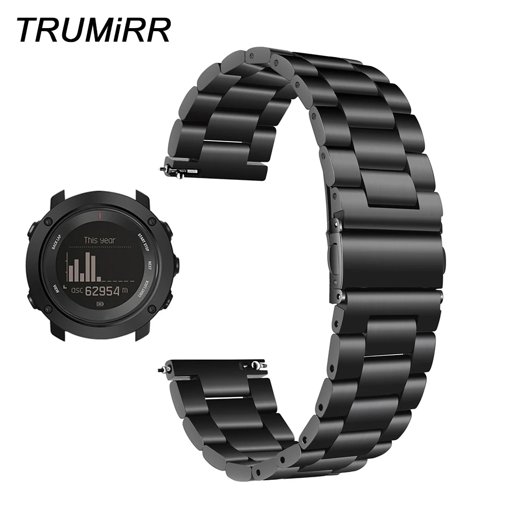 

Quick Release Stainless Steel Watchband + Link Remover for Suunto 9 / Ambit 3 Vertical / Spartan Sport HR Watch Band Wrist Strap