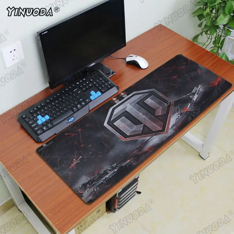 Yinuoda New Printed world of tanks DIY Design Pattern Game mousepad Rubber PC Computer Gaming mousepad