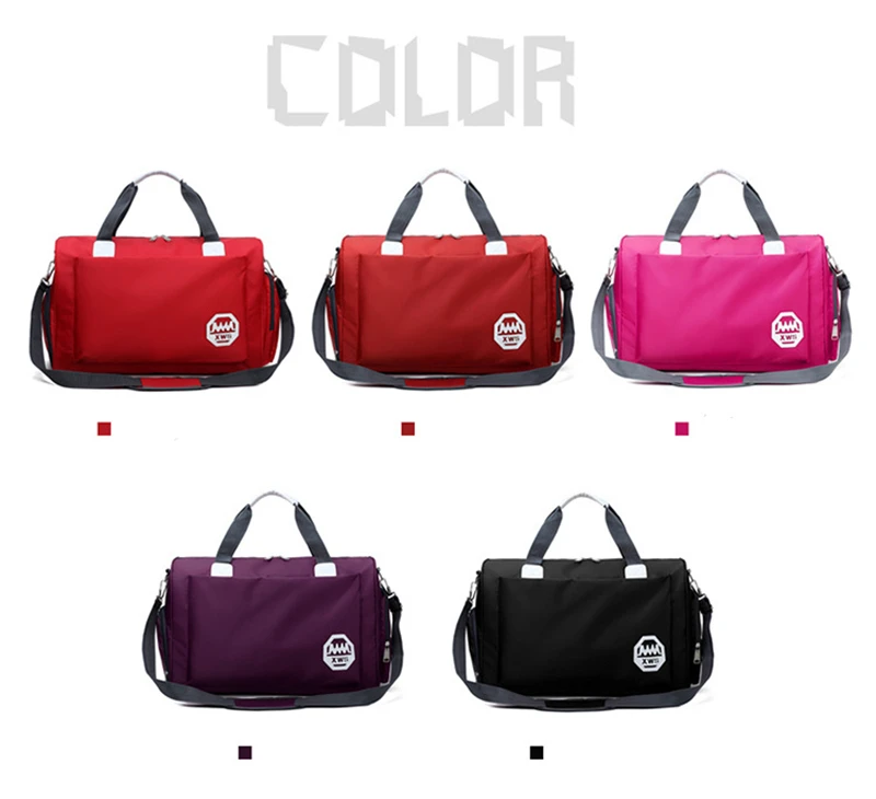 Stylish Outdoor Waterproof Nylon Sports Gym Bags Men Women Girls Training Fitness Travel Handbag Yoga Mat Bag Sac Sport (8)