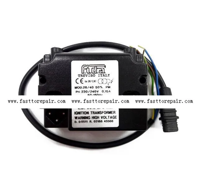 

FIDA Ignition transformer MOD.26/40 50% PM For burner New & Original