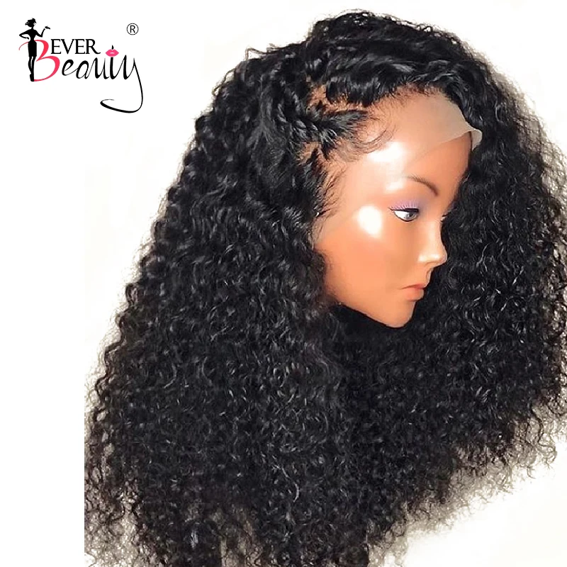 

250 Density Loose Curly Silk Base Full Lace Human Hair Wigs Glueless Pre Plucked With Baby Hair Brazilian10-28" Ever Beauty Remy