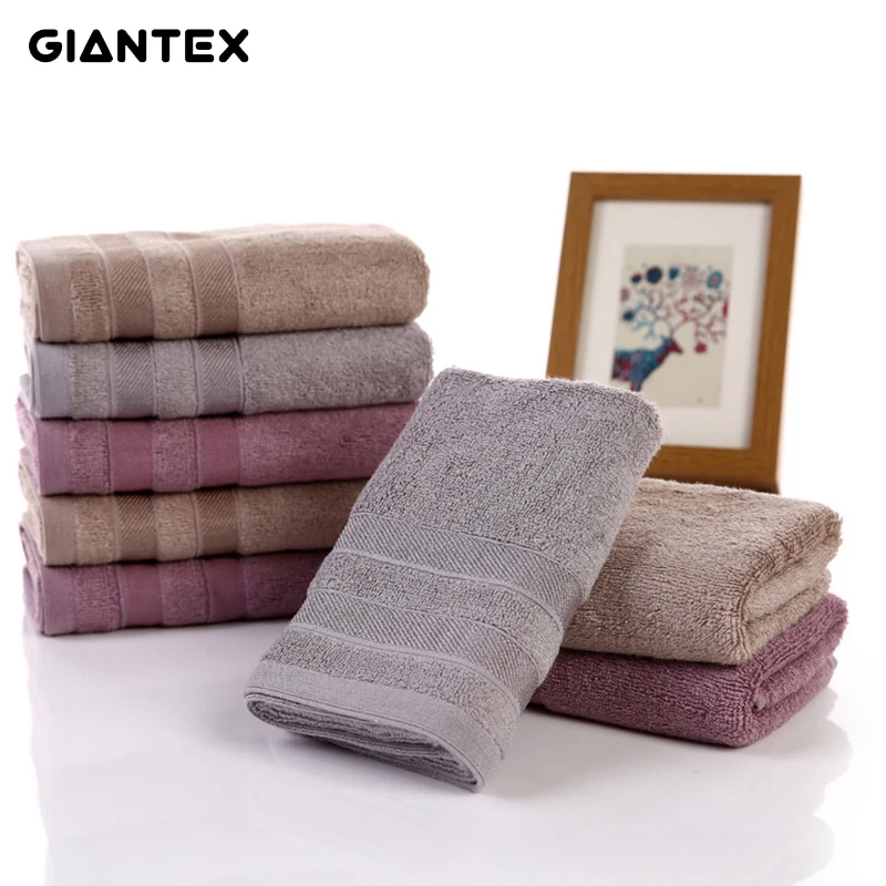 GIANTEX 2 шт. бамбуковое волокно, для лица Полотенца Ванная комната супер абсорбент Полотенца s для взрослых 35x75 см toallas салфетку recznik handdoeken