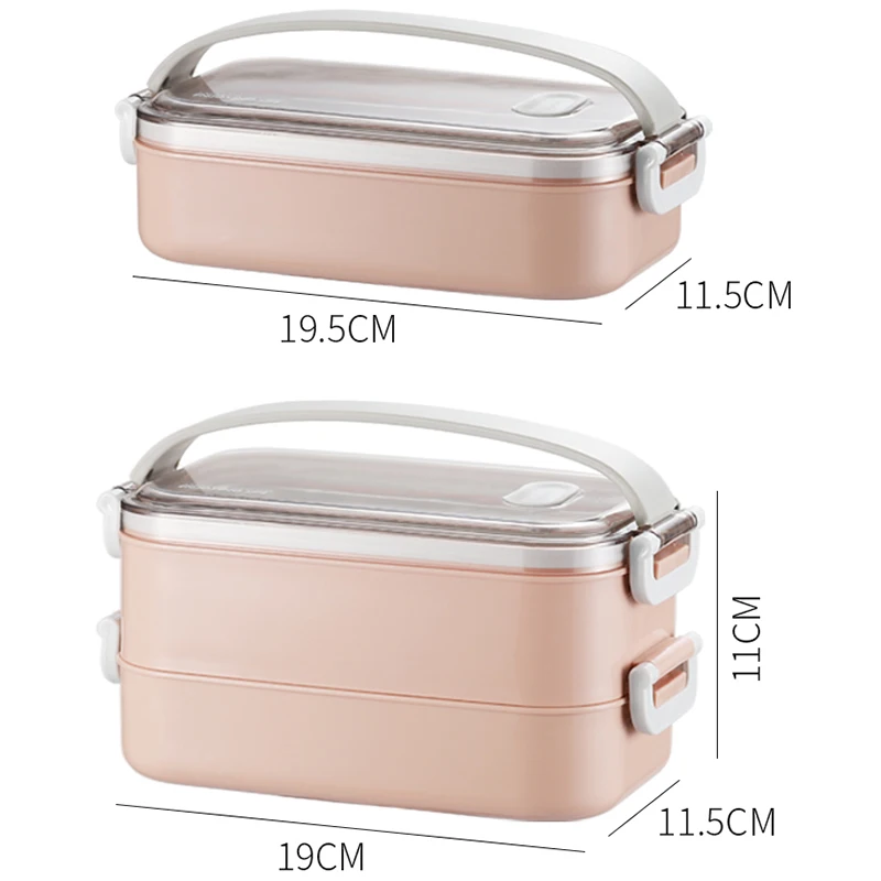 Ланч бокс из нержавеющей стали 304 для взрослых и детей Bento Box BPA Free|Коробки обеда| |