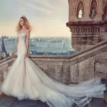 Custom Made High Quality Mermaid Backless Sexy Wedding Dresses Sweetheart Spaghetti Straps Soft Tulle Bridal Gown Plus Size