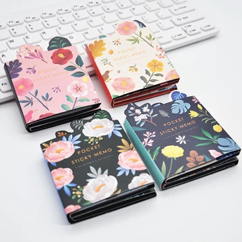 

1 PC Kawaii flower 6 Folding Memo Pad Sticky Notes Memo Notepad Bookmark Gift Stationery