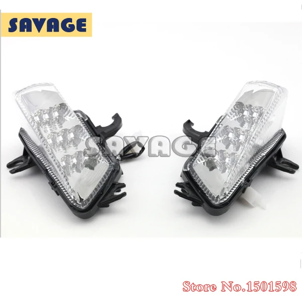 

Motorcycle Accessories LED Front Turn Signal Indicator Light For KAWASAKI Z1000SX 2011-2014 Clear