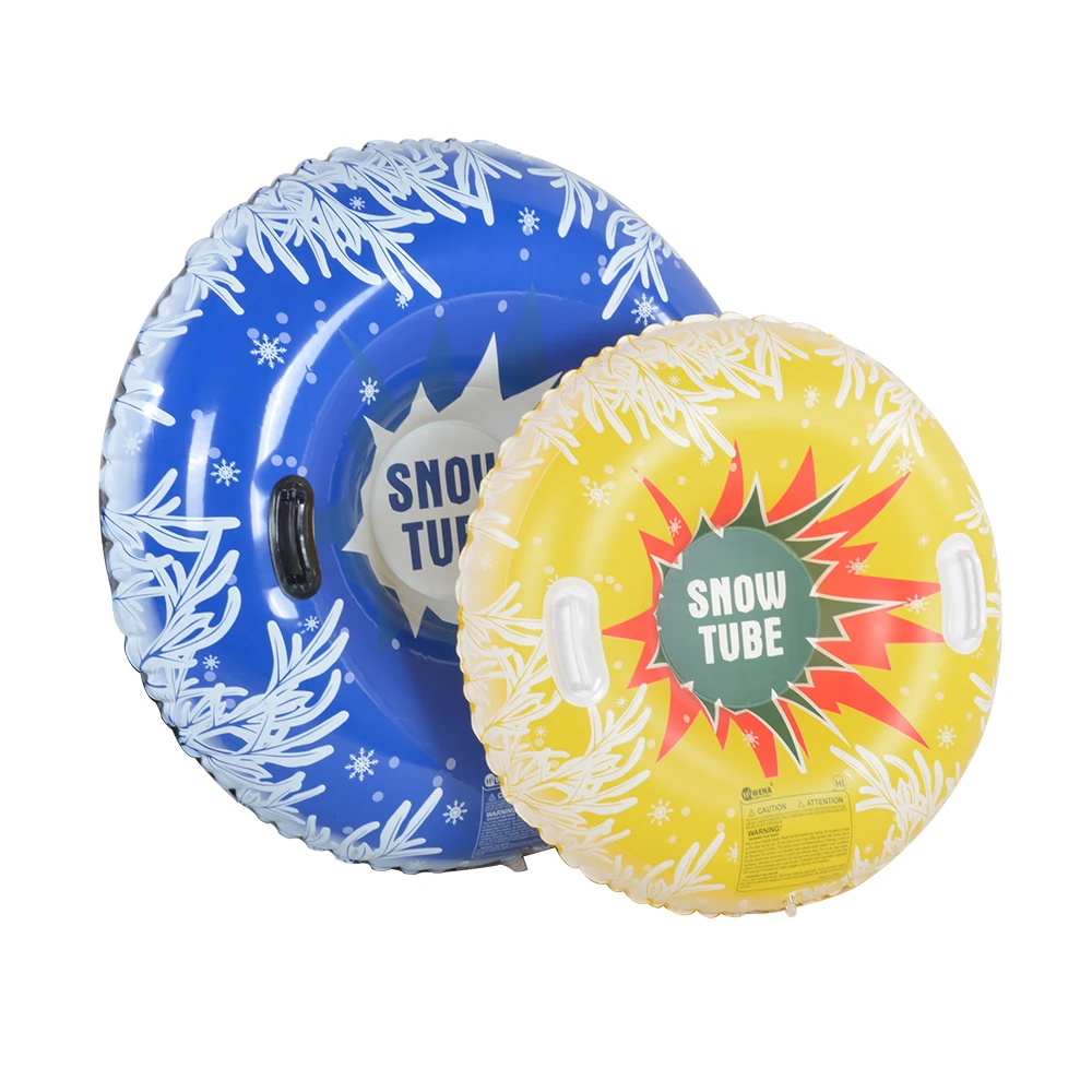 Inflatable Snow Tube Sled Winter Sledge for Children snow skiing with 2