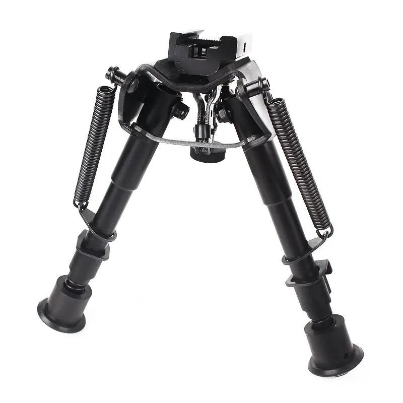 

6-9 Inches Adjustable Spring Return Tactical Rifle Bipod Air Gun Accessories with Adapter Riflescope Mount Hunting