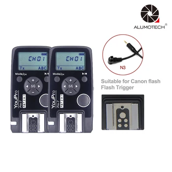 

For Canon Flash Trigger + 2.4G Wireless Shutter Timer Remote N3 Shutter Cable for Canon 7D 6D 50D 50DII 50DIII 40D 30D 20D etc