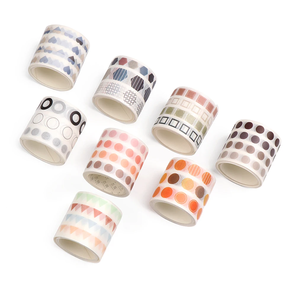 

4cm*3meters Colorful Dots Paper Tape Adhesive Label Sticker Scrapbooking Notebook Photo DIY Decor Planner Marker