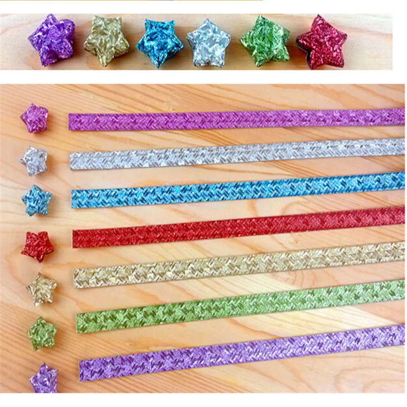 84 полоски 7 разных цветов ручная работа оригами Lucky Star бумажные бумага для и