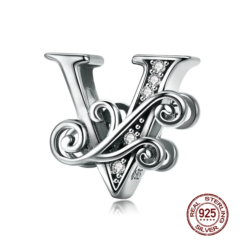 pandora charm lettere v pandora charm lettere v