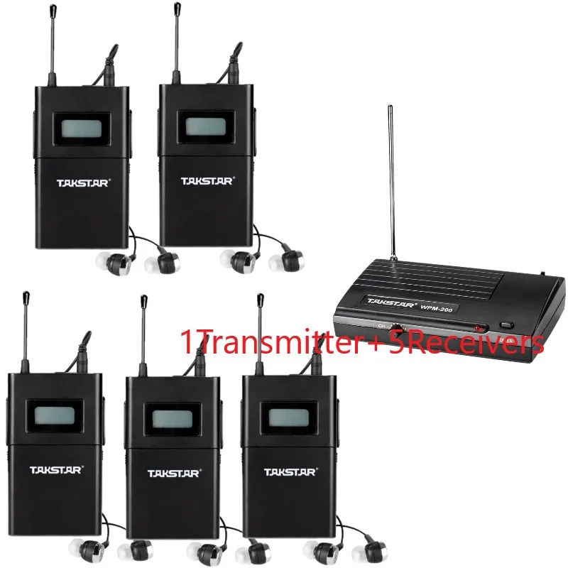 Беспроводная система мониторинга Takstar/WPM200 UHF используется для записи в студии/на
