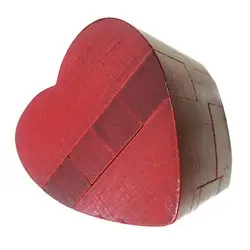 Красное сердце Cube Строительство деревянные головоломки, Логические игры и игрушки