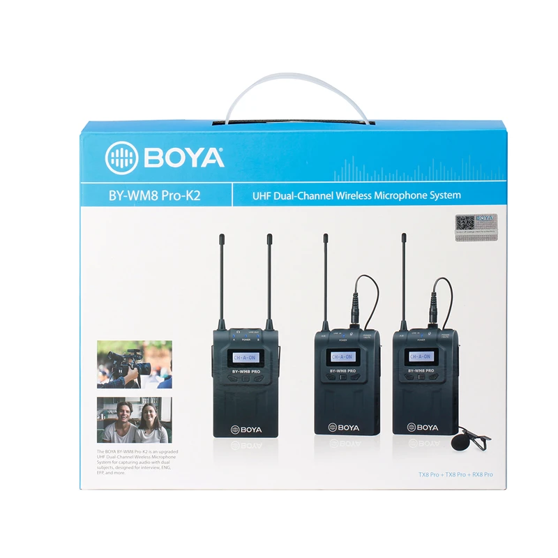 BOYA BY-WM6 BY-WM4 Mark II BY-WM8 Pro UHF Беспроводная микрофонная система всенаправленный петличный микрофон для DV DSLR