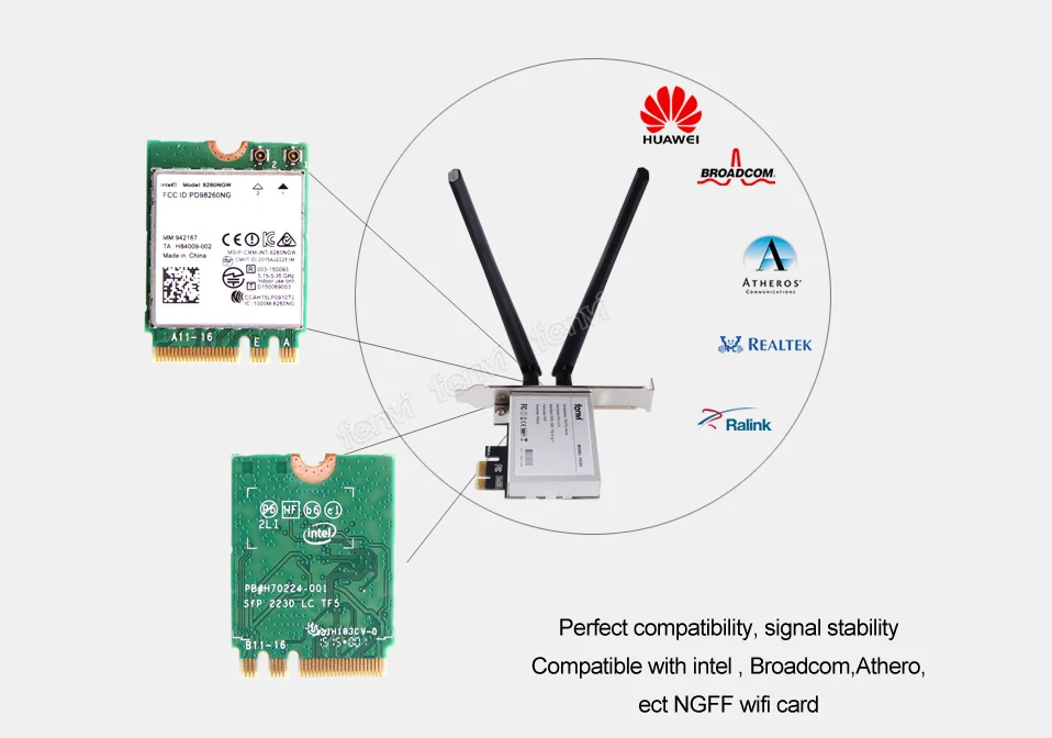 M.2 карта для PCI Express адаптер настольный конвертер для Intel 8260NGW 7260NGW 9260NGW AX200 NGFF M.2 WiFi Bluetooth карта