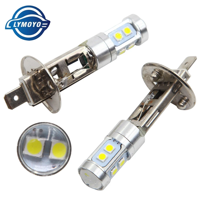 LYMOYO 2 шт. автомобильные H3 светодиодный H1 881 H27 H7 H8 H11 HB3 HB4 9005 9006 10 Вт 3030 SMD