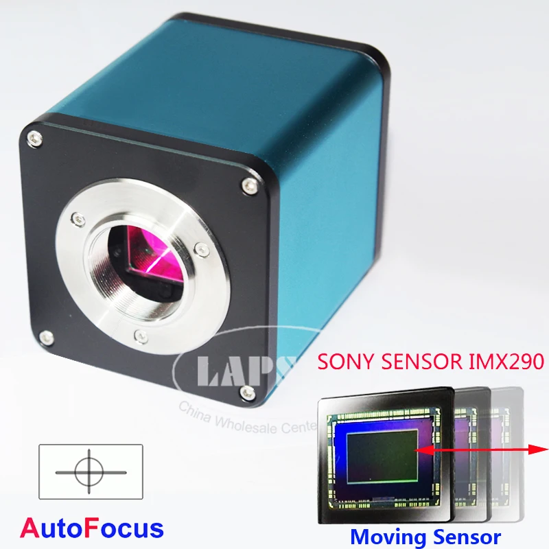 Lapsun Автофокус фокусное 1080P 60FPS SONY IMX290 HDMI видео промышленность микроскоп камера Поддержка c-крепление для PCB SMD SMT