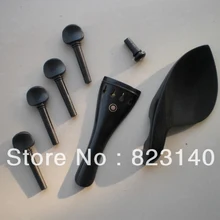 10 Наборы для ухода за кожей Ebony Скрипки установки 4/4, качество Скрипки части с пяты, опора для подбородка 4 колышки и конец контактный