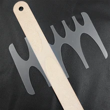 Moule de découpe de ceinture, à la main en cuir, bricolage, 10 tailles, moule de découpe en plastique PVC, en forme de V, 10 tailles